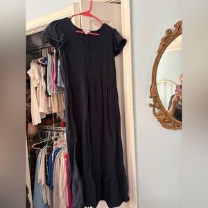 Navy Flowy Dress